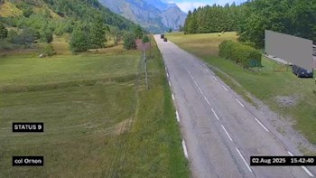<h2>Webcam au col d'Ornon, dans la commune de Chantepérier. Vue orientée vers Ornon, en venant de Valbonnais</h2>