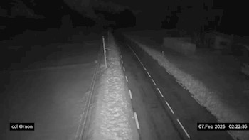 Webcam au col d'Ornon, dans la commune de Chantepérier. Vue orientée vers Ornon, en venant de Valbonnais