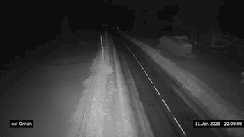 <h2>Webcam au col d'Ornon, dans la commune de Chantepérier. Vue orientée vers Ornon, en venant de Valbonnais</h2>