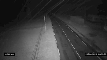 <h2>Webcam au col d'Ornon, dans la commune de Chantepérier. Vue orientée vers Ornon, en venant de Valbonnais</h2>