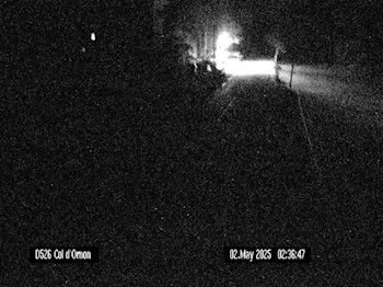 Webcam au col d'Ornon, dans la commune de Chantepérier. Vue orientée vers Ornon, en venant de Valbonnais
