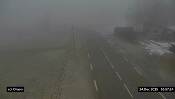 Webcam au col d'Ornon, dans la commune de Chantepérier. Vue orientée vers Ornon, en venant de Valbonnais